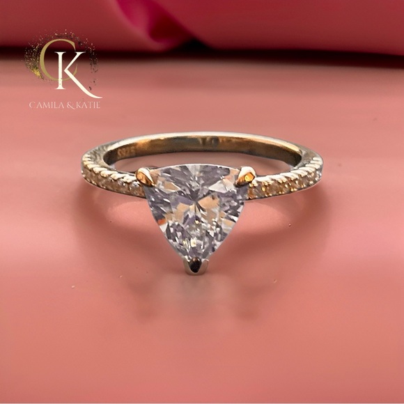 Camila&Katie Jewelry - Trillion Lab Diamond Engagement Ring